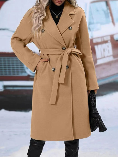 Trench Ceinturé Classique Camel